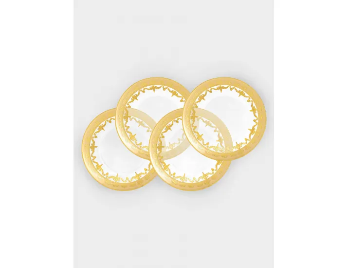 Тарелка закусочная 20,5 см 4 шт золотистая Same Versailles