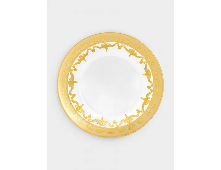 Тарелка закусочная 20,5 см 4 шт золотистая Same Versailles