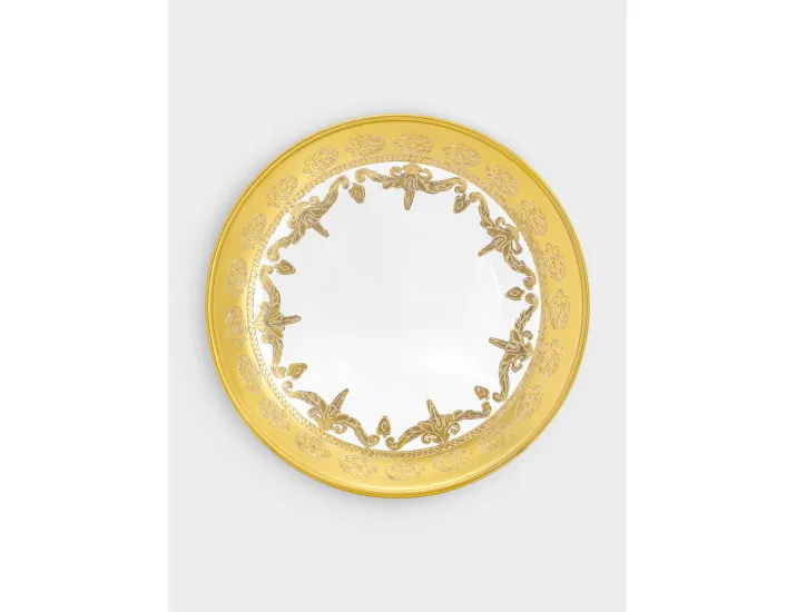 Тарелка для хлеба 14,5 см 4 шт золотистая Same Versailles