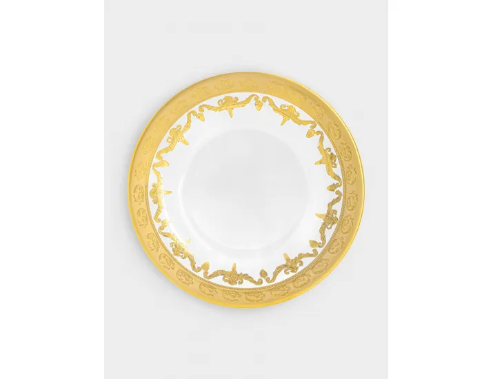 Тарелка обеденная 26 см 4 шт золотистая Same Versailles