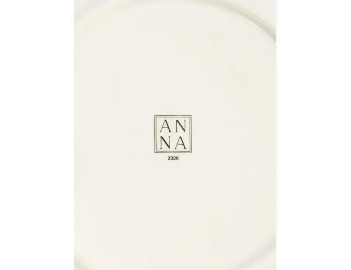 Тарелка закусочная 20 см белая Лошадка у елки Anna Lafarg Festival