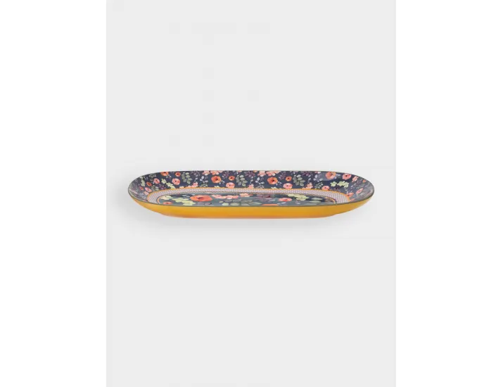 Блюдо 33x18 см прямоугольное серо-зеленое Цветы Maxwell & Williams Arcadia