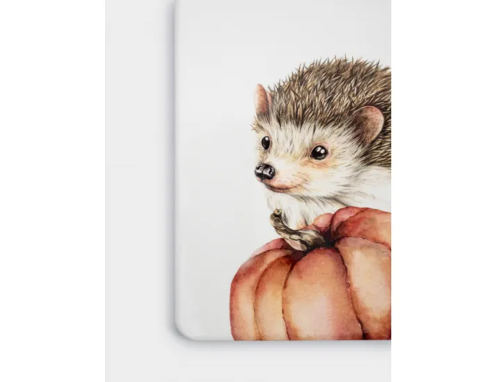 Подставка под горячее 24х17 см белая Еж Anna Lafarg Autumn forest