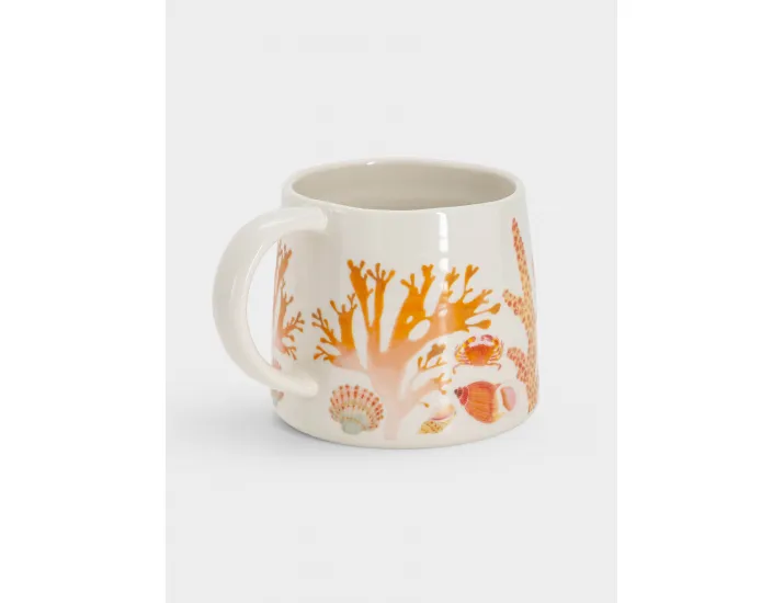 Кружка 380 мл белая/оранжевая Морская жизнь Maxwell & Williams Ocean Life