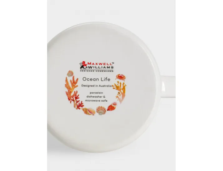 Кружка 380 мл белая/оранжевая Морская жизнь Maxwell & Williams Ocean Life