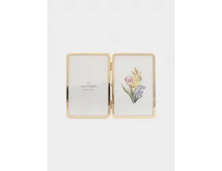 Фоторамка 22х16 см для двух фотографий золотистая Anna Lafarg Museum