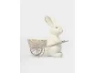 Подставка для яйца 12 см молочная Кролик с тележкой Anna Lafarg Easter