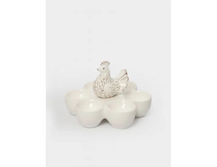 Блюдо пасхальное 14х13 см 6 отделений молочное Anna Lafarg Easter