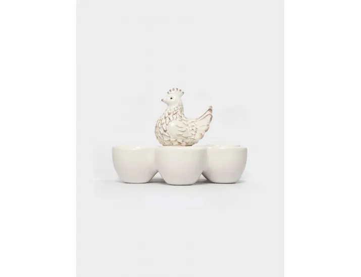 Блюдо пасхальное 14х13 см 6 отделений молочное Anna Lafarg Easter