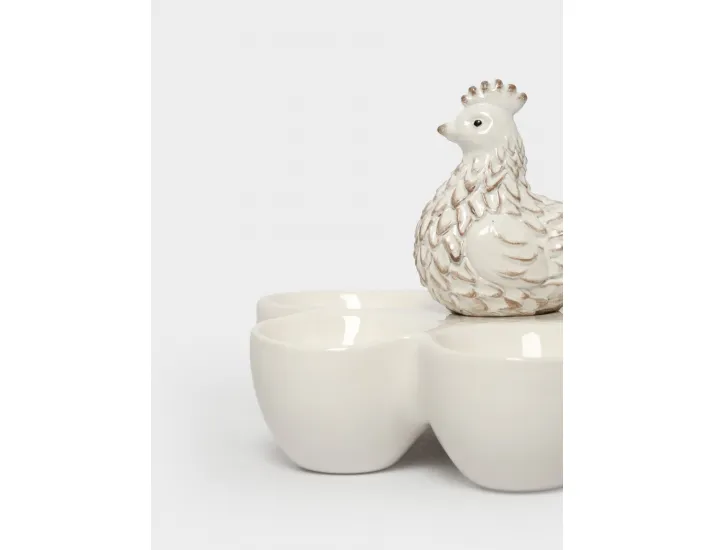 Блюдо пасхальное 14х13 см 6 отделений молочное Anna Lafarg Easter