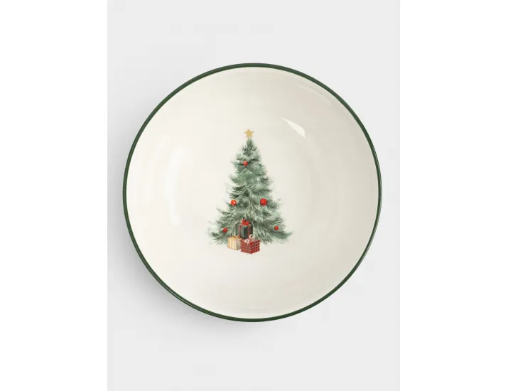 Салатник 16х6 см 750 мл зеленый Лошадка и елка Anna Lafarg Festival