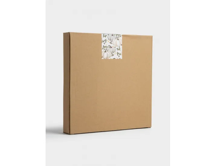 Блюдо 22 см белое в крапинку Тыква Anna Lafarg Light pumpkin