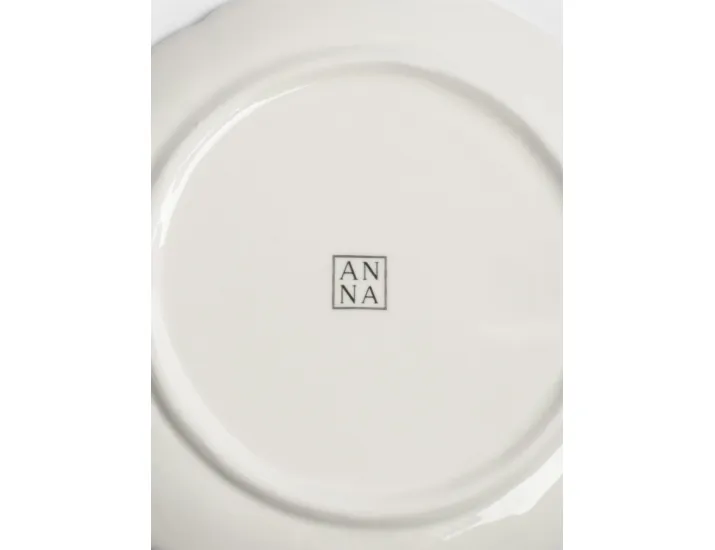 Блюдо 22 см белое в крапинку Тыква Anna Lafarg Light pumpkin