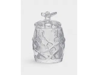 Сахарница, 11 см, 120 мл, с ложкой, стекло/сталь, Бабочка, Butterfly