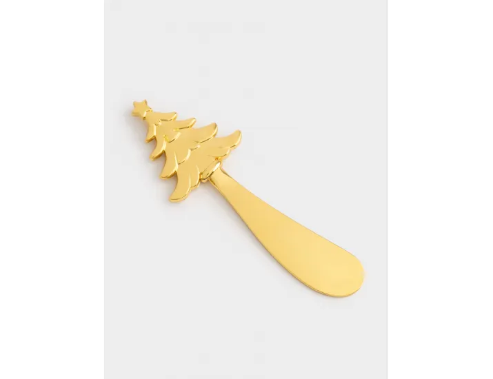 Набор для сыра 2 предмета доска-блюдо золотистый Anna Lafarg Новогодний шар