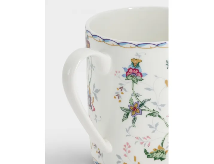 Кружка 400 мл белая Цветы Anna Lafarg Buckingham