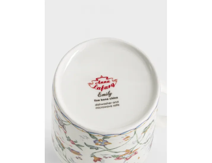 Кружка 400 мл белая Цветы Anna Lafarg Buckingham