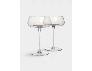 Бокал-креманка для шампанского, 270 мл, 2 шт, кристальное стекло, перламутр, Opera polar