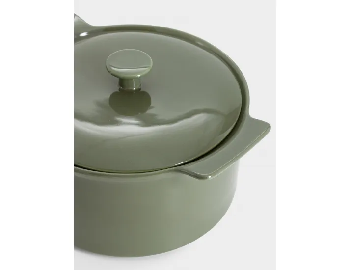 Кастрюля 3 л с крышкой серо-зеленая Maxwell & Williams Indulgence
