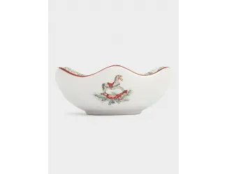 Салатник, 16х6 см, 420 мл, керамика D, красный, Лошадка, Festival