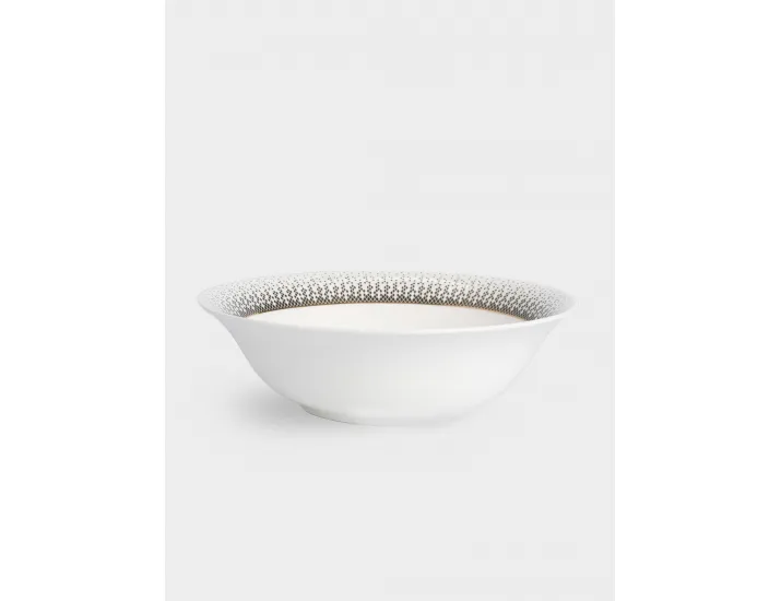 Сервиз обеденный 12 персон 50 предметов бело-зеленый с золотистым кантом матовый Anna Lafarg Virtus