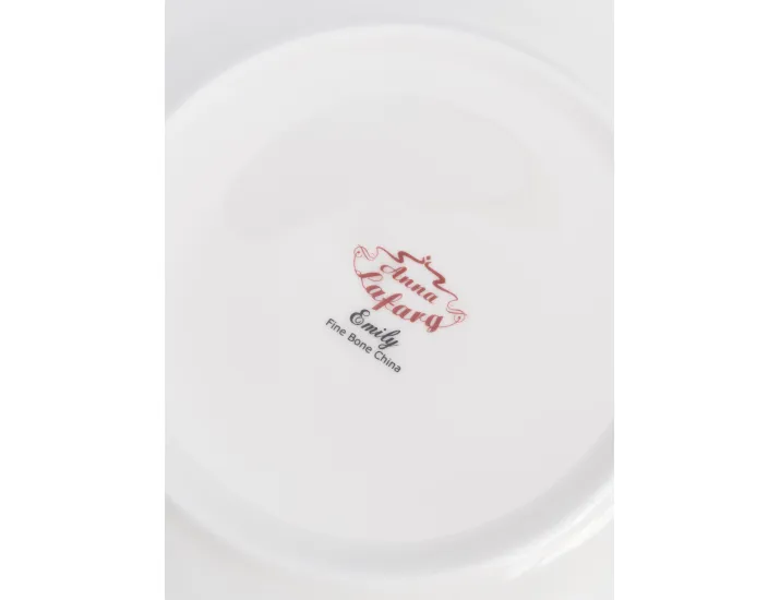 Сервиз обеденный 12 персон 50 предметов бело-зеленый с золотистым кантом матовый Anna Lafarg Virtus