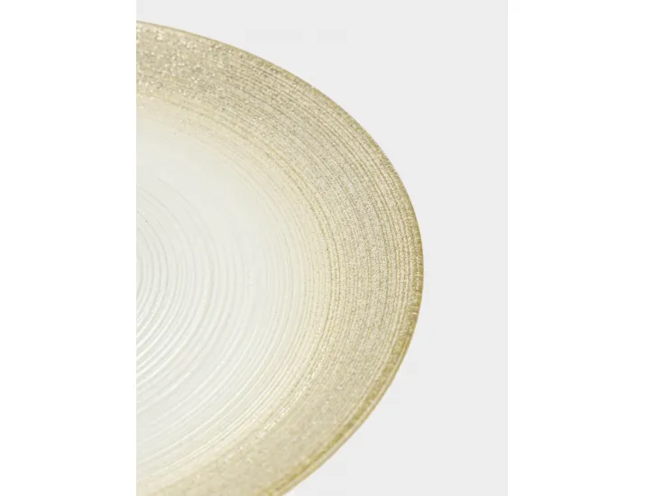 Блюдо на ножке 21х7 см молочное/шампань Anna Lafarg Marbella