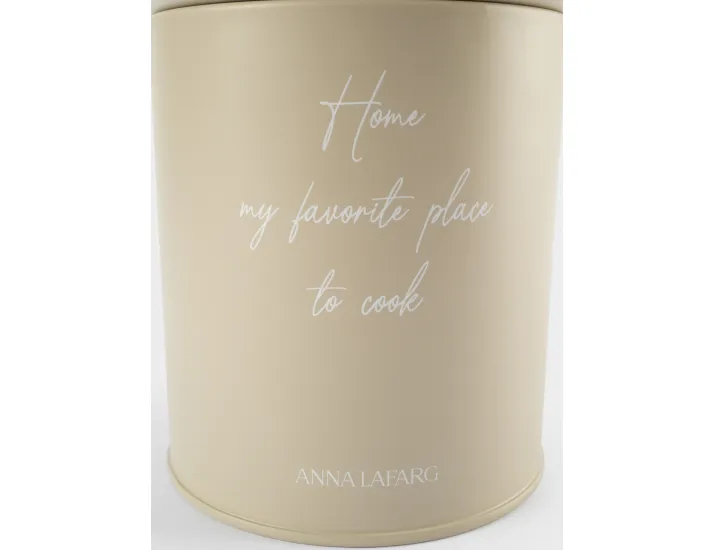 Банка для сыпучих продуктов 1 л бежевая Anna Lafarg Retro