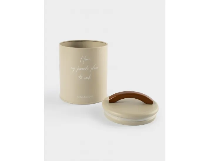 Банка для сыпучих продуктов 1 л бежевая Anna Lafarg Retro