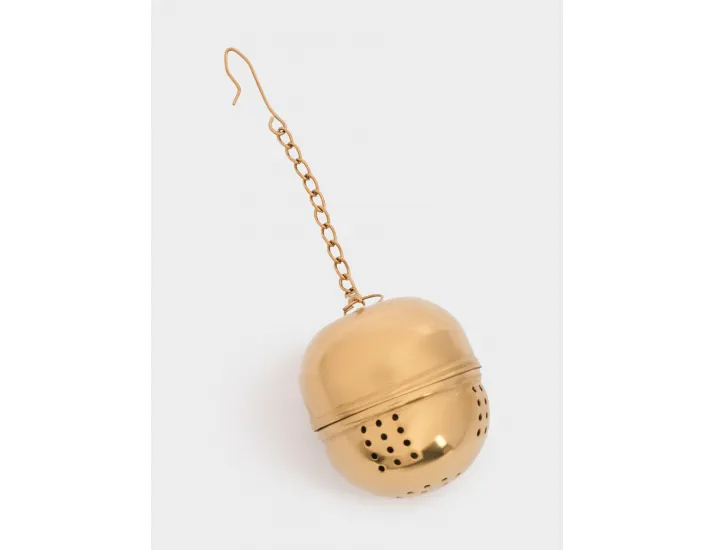 Кружка 400 мл с ситом для заваривания золотистая Лошадь/Звезда Anna Lafarg Horse