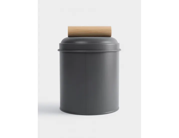 Банка для сыпучих продуктов 1 л графитовая Anna Lafarg Local