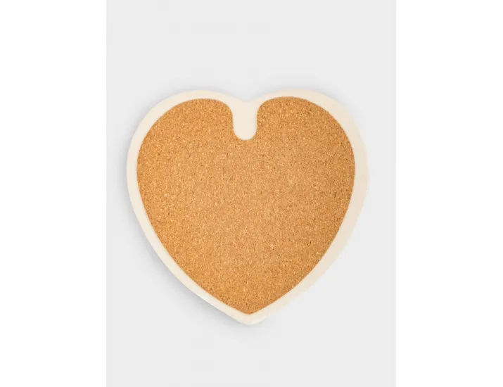 Подставка под кружку 13х9 см сердце белая Anna Lafarg Надпись