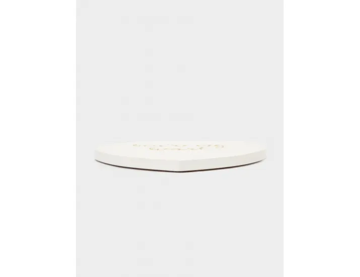 Подставка под кружку 13х9 см сердце белая Anna Lafarg Надпись