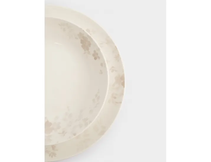 Сервиз обеденный 6 персон 18 предметов белый Цветы и листья Anna Lafarg Florance