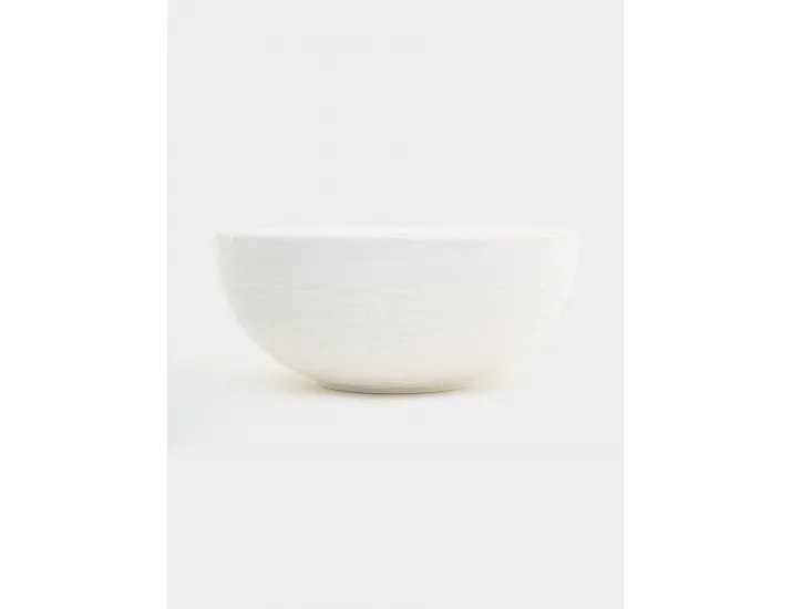 Салатник 15 см 0,7 л белый Мятый эффект Home & Style Rock