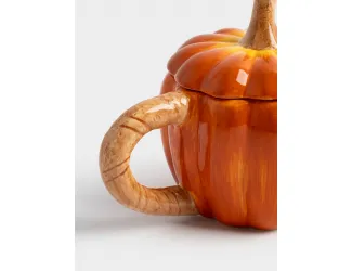 Кружка 450 мл с крышкой оранжевая Тыква Anna Lafarg Bright pumpkin