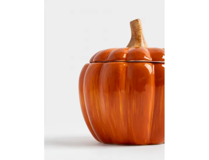 Кружка 450 мл с крышкой оранжевая Тыква Anna Lafarg Bright pumpkin