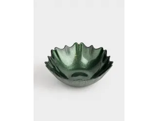 Салатник, 16х5 см, 450 мл, стекло, зеленый, Seville