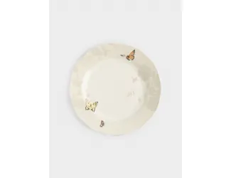 Тарелка десертная, 19 см, 2 шт, фарфор N, серая, Бабочки, Butterfly garden