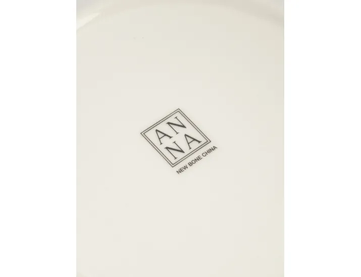 Тарелка закусочная 24 см 2 шт бежевая Бабочки Anna Lafarg Butterfly garden