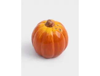 Емкость для соли или перца, 7 см, керамика, оранжевая, Тыква, Bright pumpkin