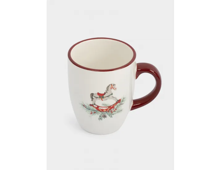 Кружка 330 мл красная Лошадка Anna Lafarg Festival