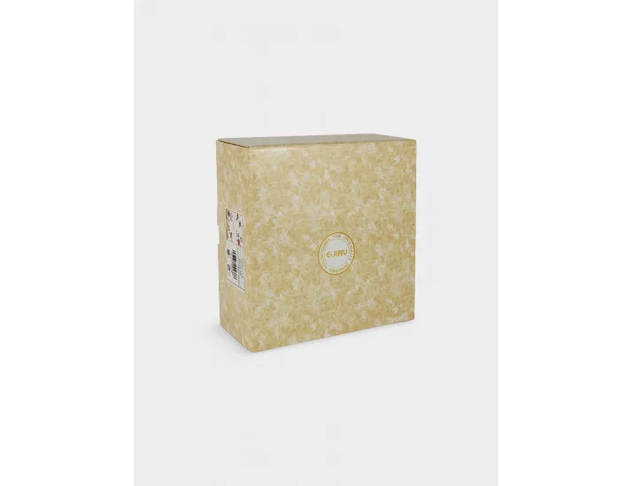 Кастрюля 20 см 2,6 л с крышкой с покрытием молочная Цветы Ejiry Provence