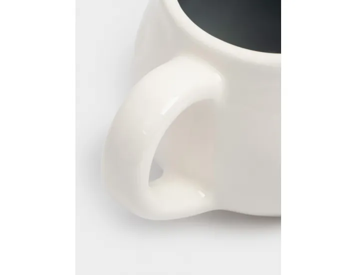 Кружка 460 мл бело-серая мятый эффект Позволь себе Anna Lafarg Message