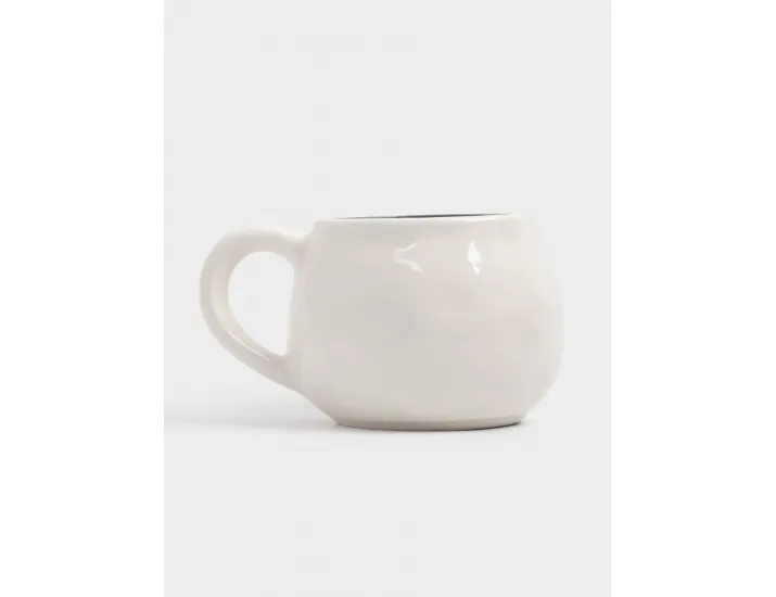 Кружка 460 мл бело-серая мятый эффект Позволь себе Anna Lafarg Message