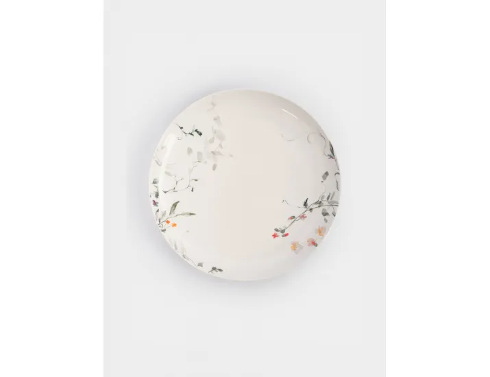 Сервиз обеденный 6 персон 19 предметов белый Цветы и листья Anna Lafarg Primrose