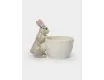 Конфетница 12х16 см молочно-серая Кролик с корзинкой Anna Lafarg Brown Rabbit