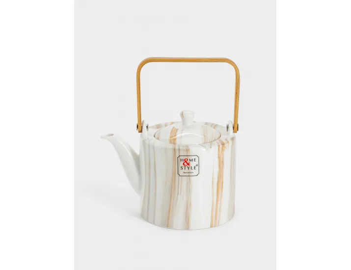 Чайник заварочный 0,8 л белый Home & Style The Royal Marble