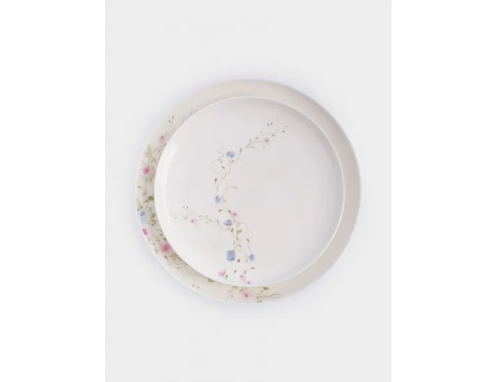 Сервиз обеденный 6 персон 18 предметов белый Цветы Anna Lafarg Gentle garden