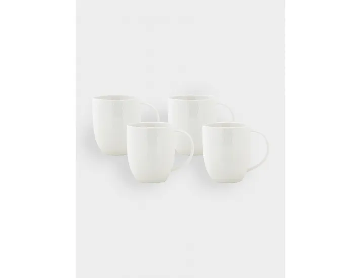 Набор кружек 4 предмета 370 мл белая Maxwell & Williams Даймонд